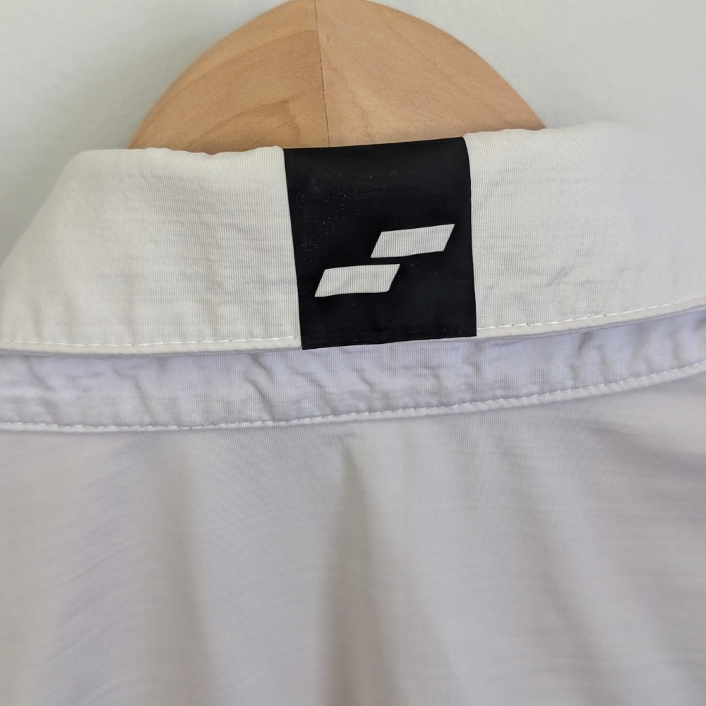 Struck Apparel Equestrian Polo Performance Competition Shirt Men's Small White